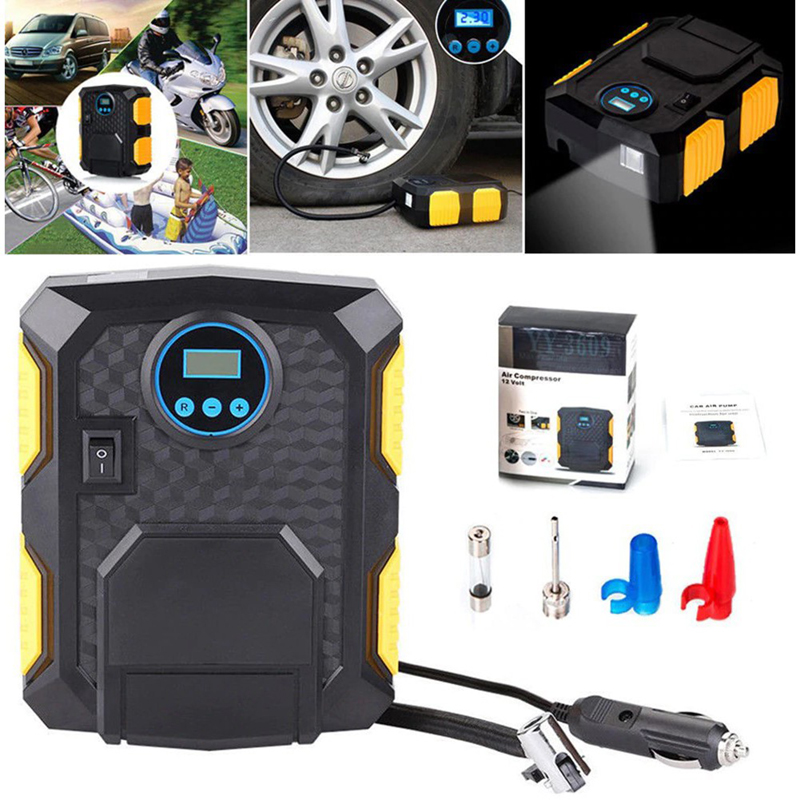 Kompresor YY-3609 12V 120W 150PSI s LCD displejom