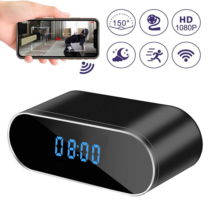 Mini Wi-Fi budík so skrytou kamerou