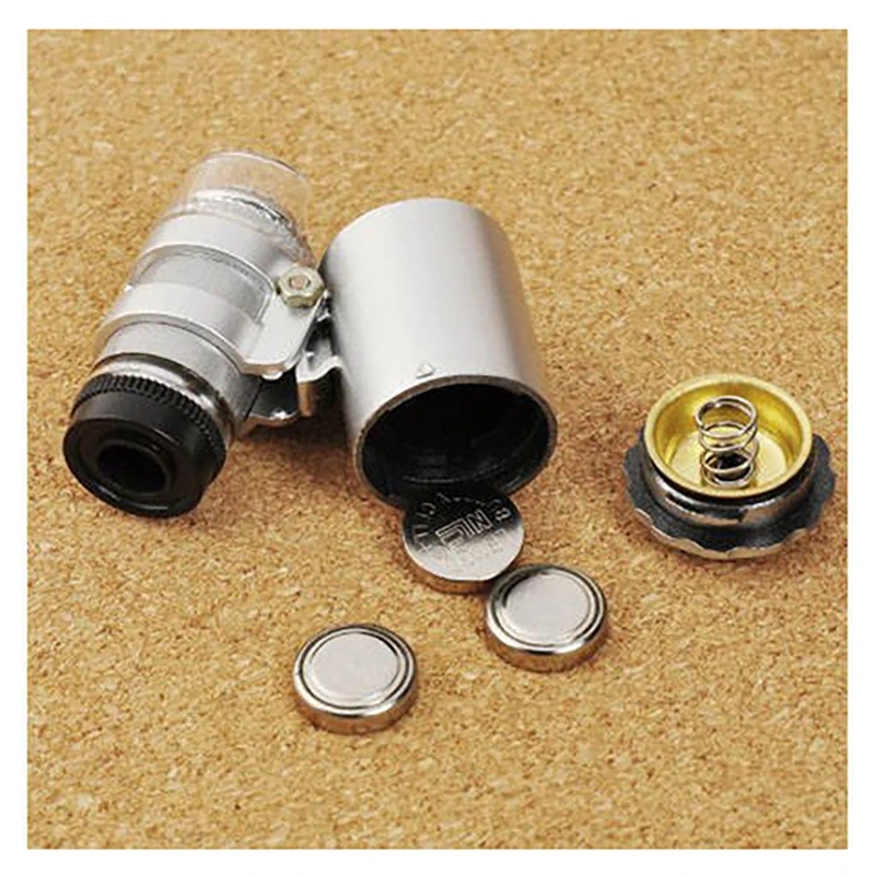 Mikroskop vreckový 60x + 2 LED UV 