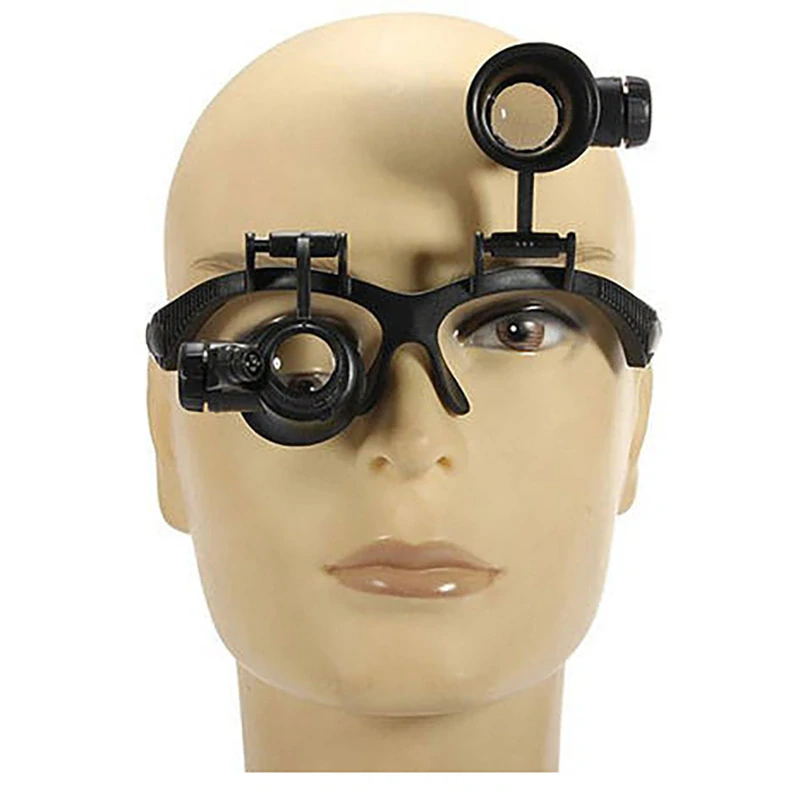 Okuliare hodinárske LED s výmennou šošovkou