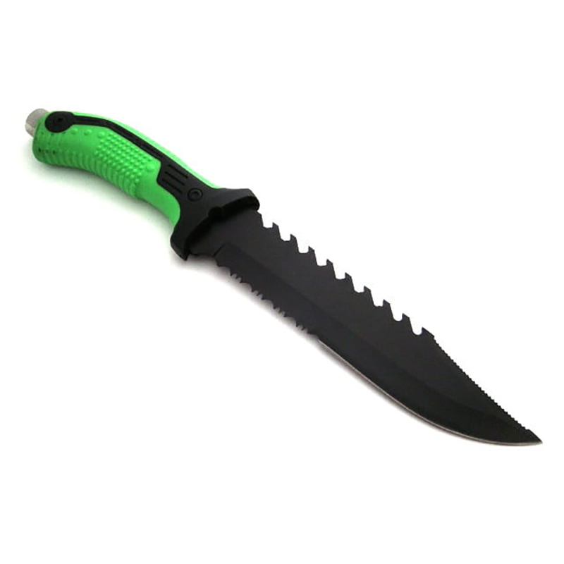 Nôž taktický black/green 32cm