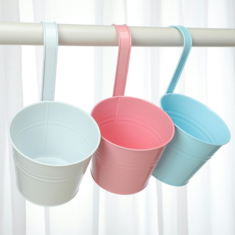 Kvetináč balkónový závesný 16cm ružový