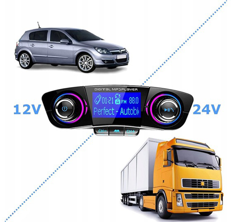 FM Transmitter Bluetooth USB 5.0 multifunkčný 8v1