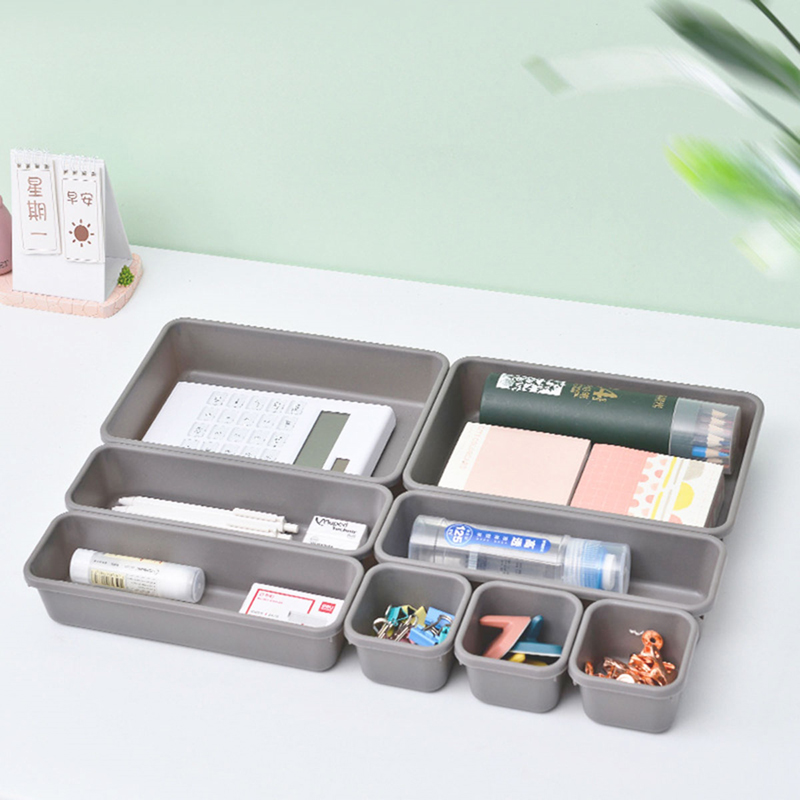 Modulárny organizér do zásuvky 8-dielny sivý