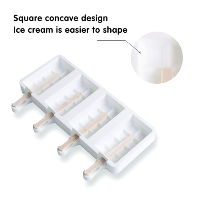 Silikónová forma na čokoládu alebo nanuk s paličkami 2ks