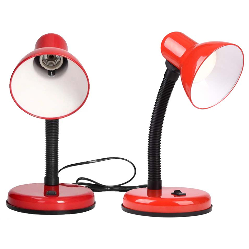 Lampa stolová červená