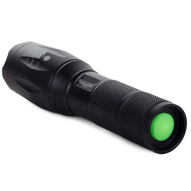 Výkonná LED baterka Bailong XM-L3-U3 so zoomom a signalizačnou nadstavbou