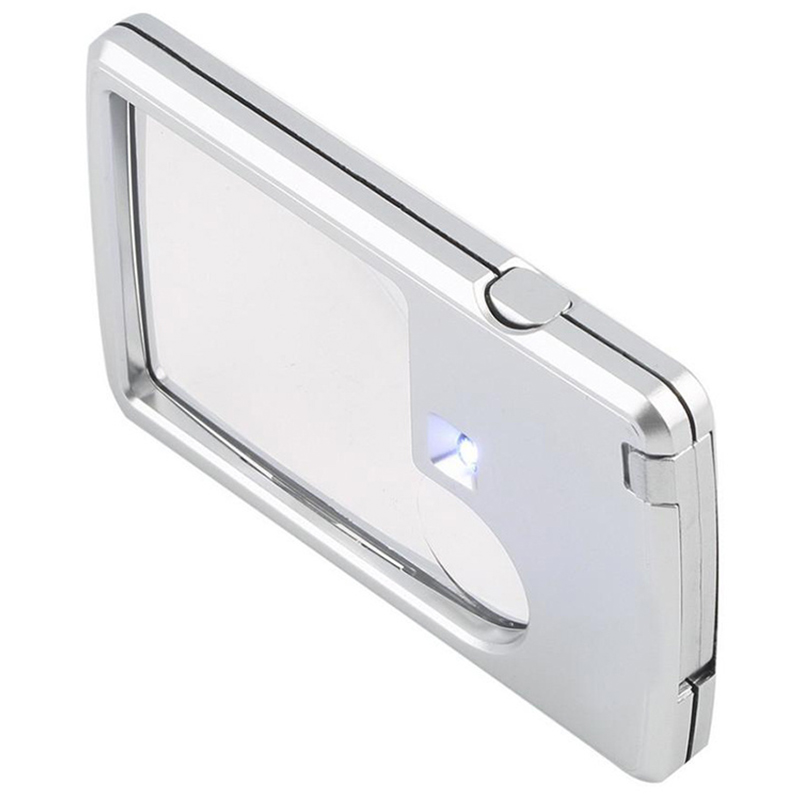 Vrecková lupa na šperky LED 3x 6x 