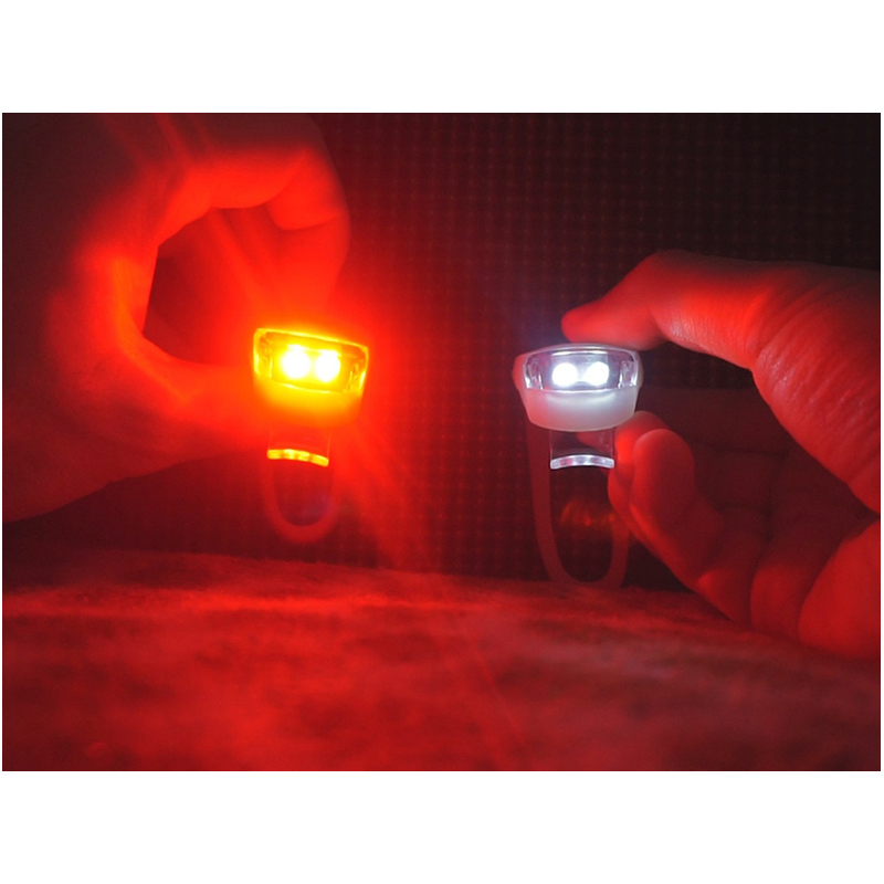 Svetlo na bicykel blikačka 2ks - predné a zadné