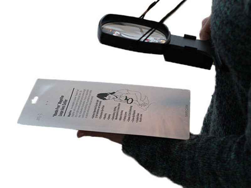 Lupa na krk na zavesenie 2 LED - 2x, 4x