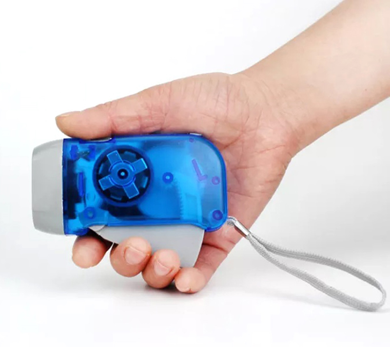 Baterka na dynamo 2 LED