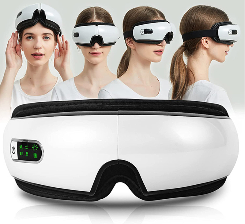 Masážne relaxačné okuliare bluetooth s vyhrievaním