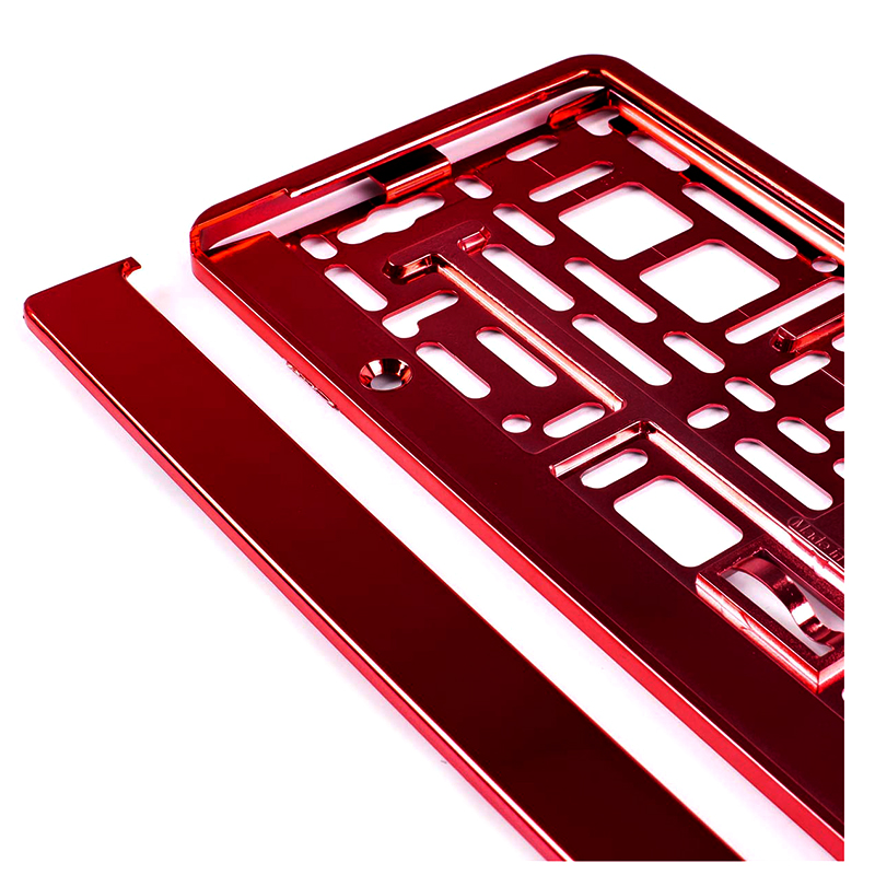 Amio - Rám na značku ŠPZ červená metalizovaná