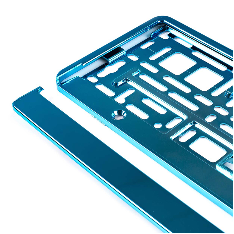 Amio - Rám na značku ŠPZ tyrkysová metalizovaná