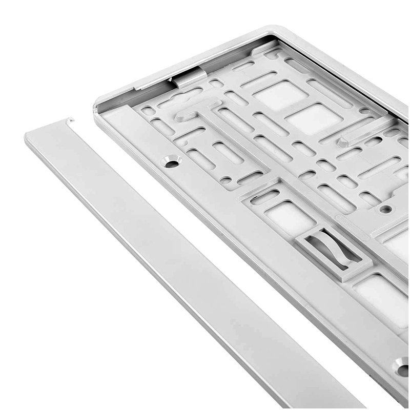 Amio - Rám na značku ŠPZ biela metalizovaná