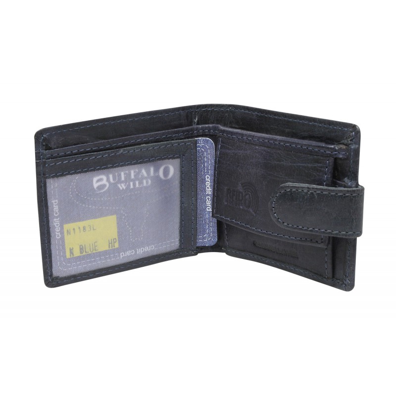 Peňaženka kožená BUFFALO WILD N1183L-HP Navy