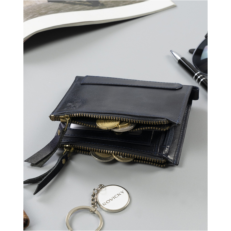 Rovicky N1226-RHP - Peňaženka pánska kožená navy