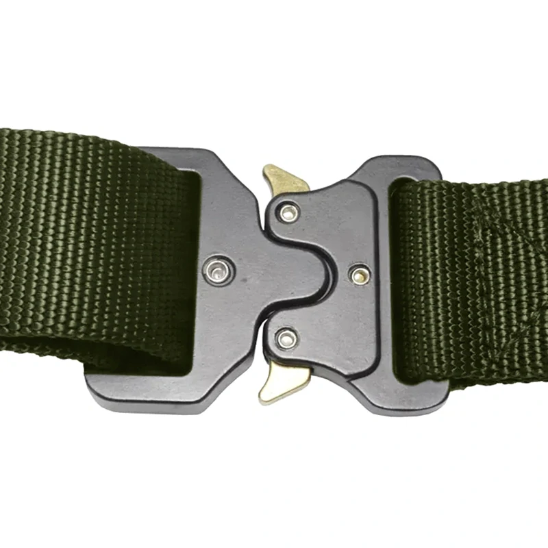 Pánsky opasok s rýchloupínacou prackou zelený