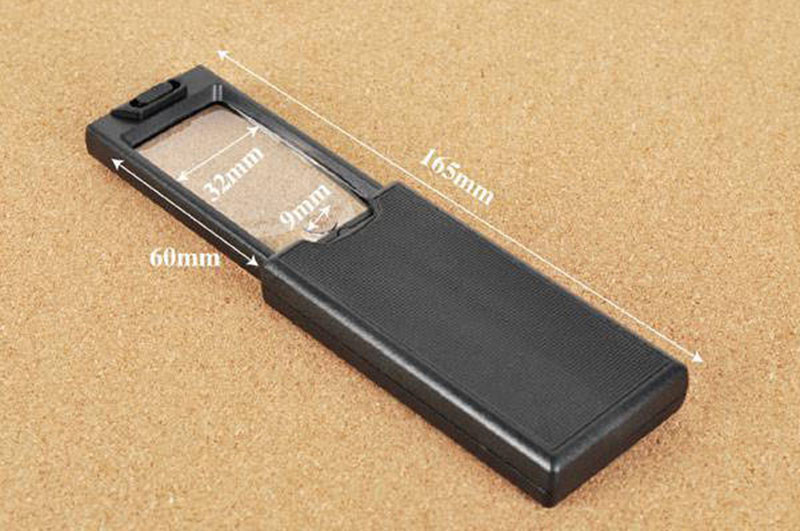 Vrecková lupa na šperky LED/UV vysúvacia 45x