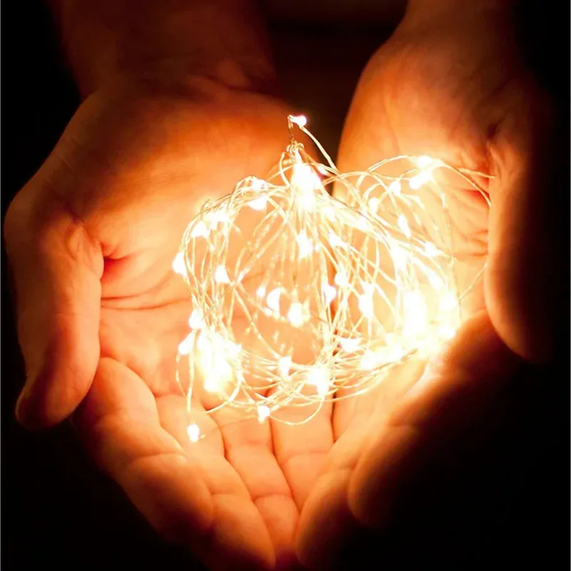 Svetelný záves 300 LED teplá biela USB 5V