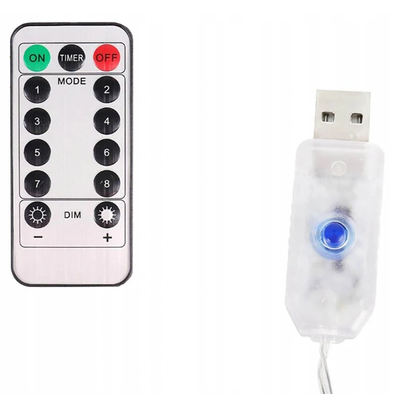 Svetelná USB girlanda hviezdičky – 138 LED