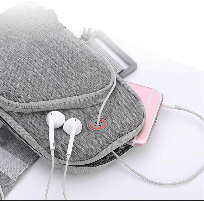 Taštička športová na ruku čierna