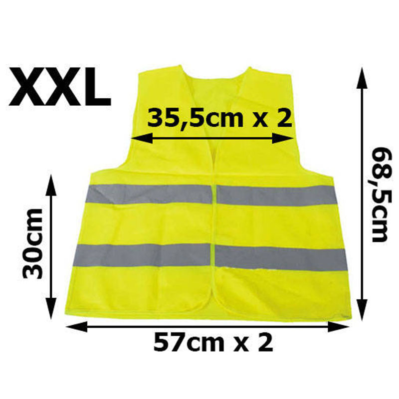 Reflexná vesta žltá XXL