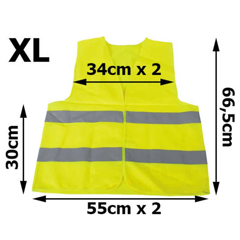 Reflexná vesta žltá XL