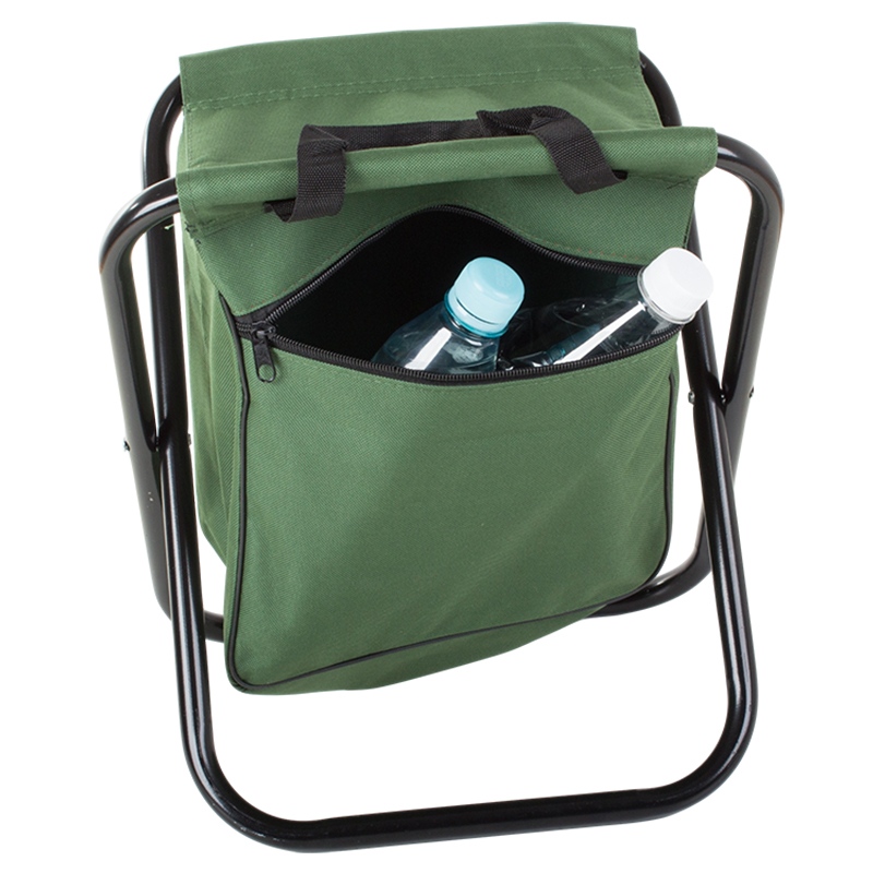 Turistická skladacia stolička s taškou zelená