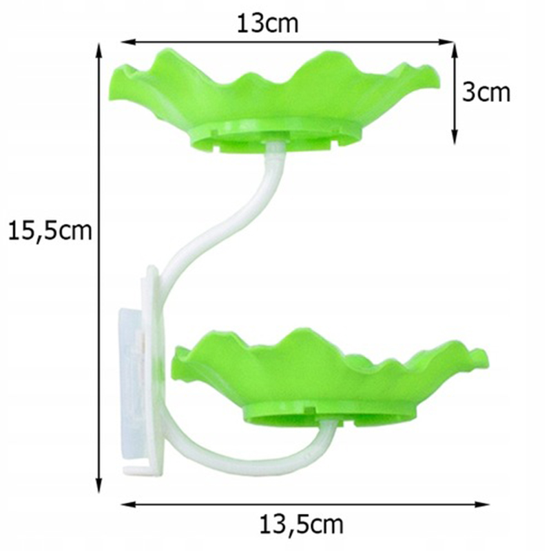 Nástenná mydelnička Kvet zelená