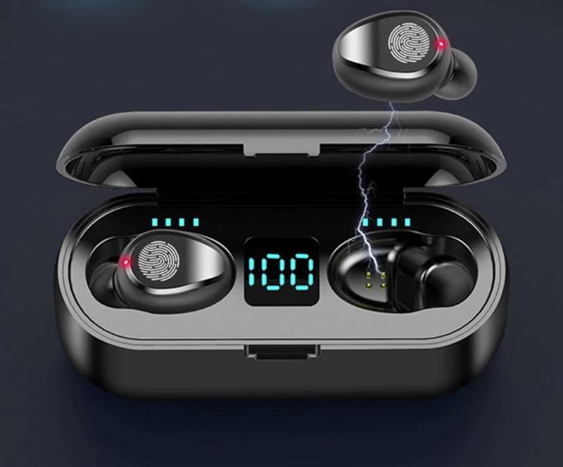 Bezdrôtové slúchadlá Bluetooth F9-8 s powerbankou