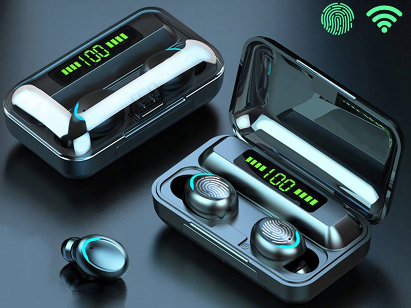 Bezdrôtové slúchadlá Bluetooth F9 TWS s powerbankou