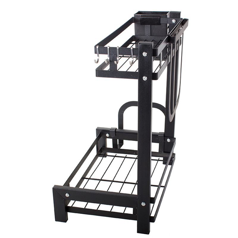 Kuchynský organizér kovový dvojposchodový