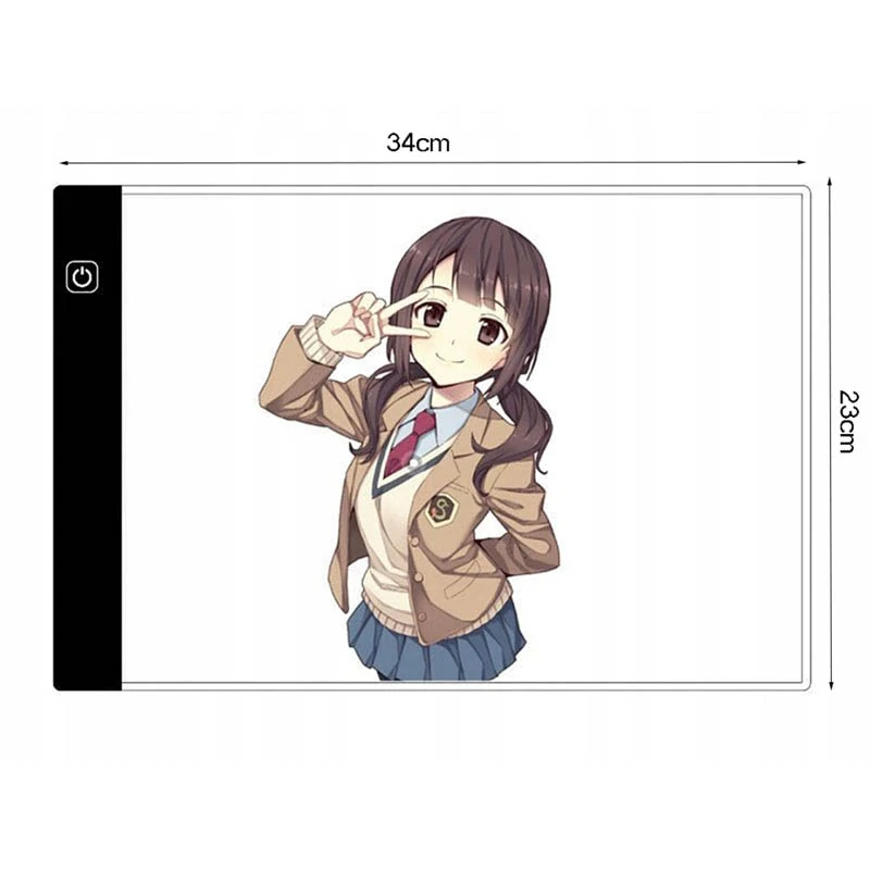 LED podsvietená kopírovacia doska na obkresľovanie A4