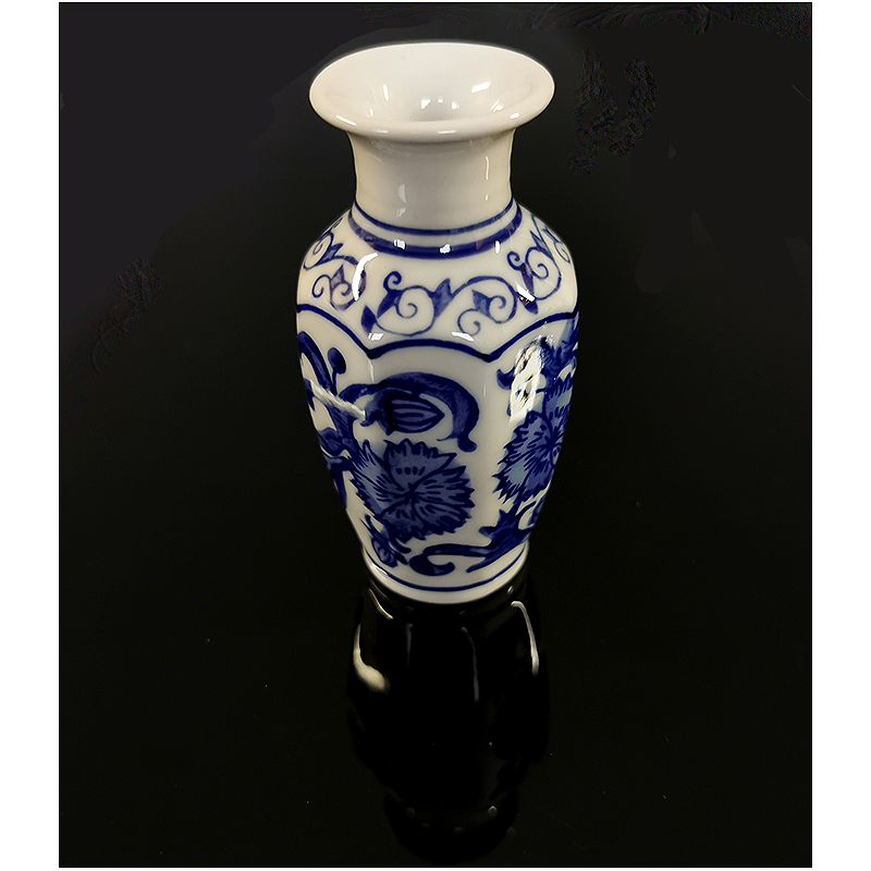 Reutter Porzelan - Váza s modrými kvetmi 10cm