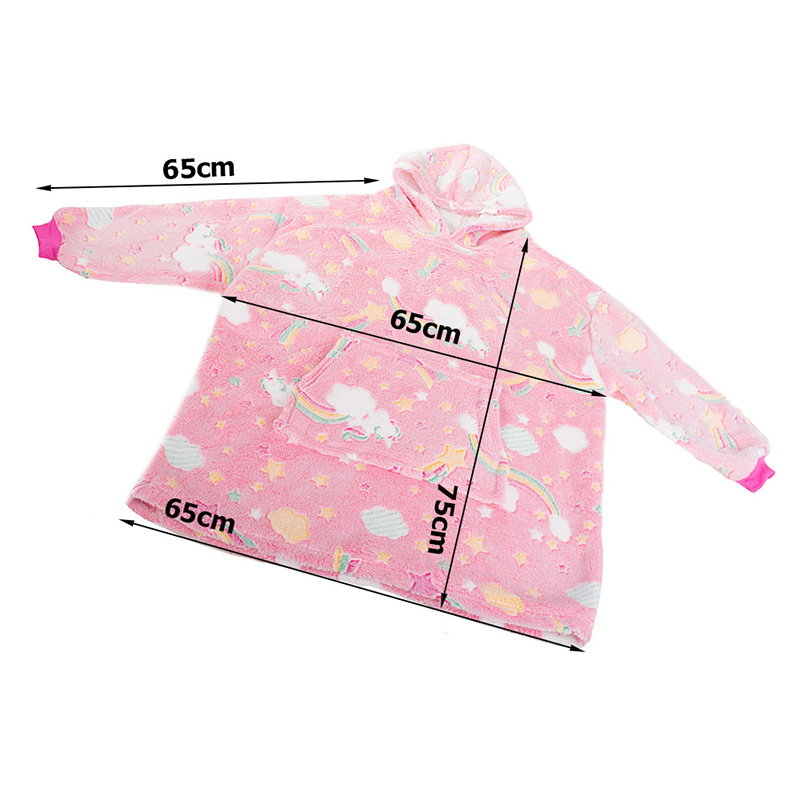 Svietiaca teplá mikina ružová