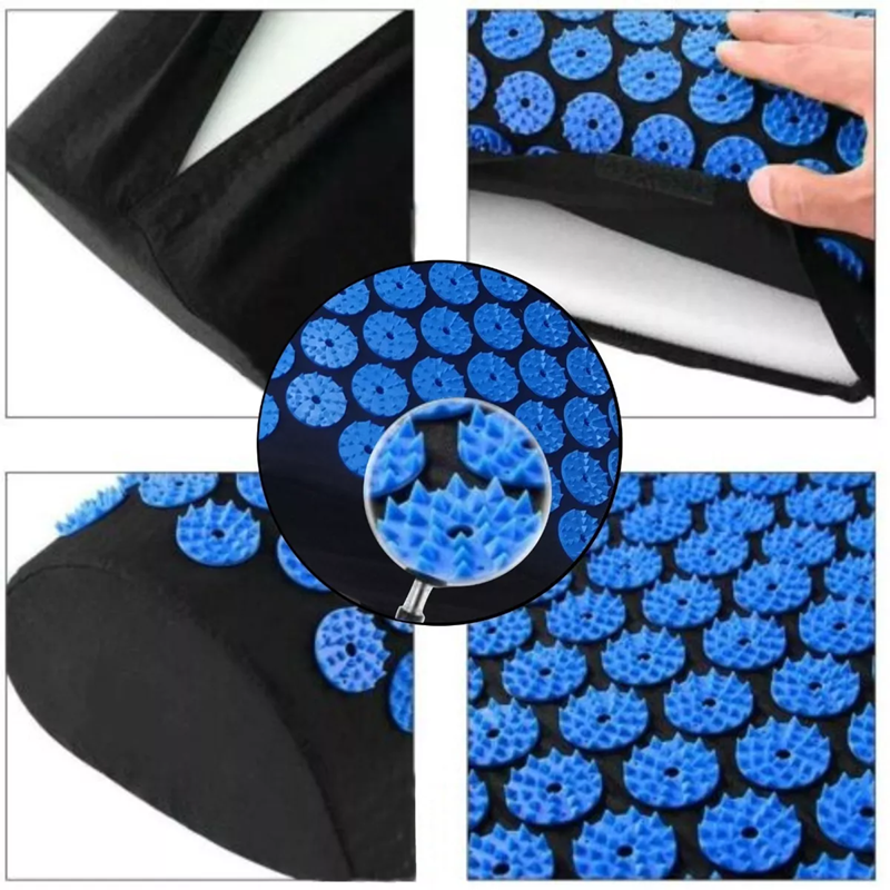 Akupresúrny vankúš 32x28cm čierny