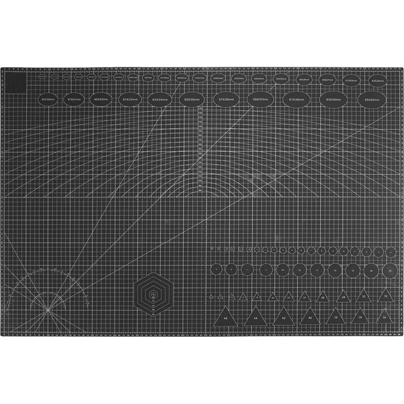 Modelárska podložka na rezanie A1 obojstranná čierna