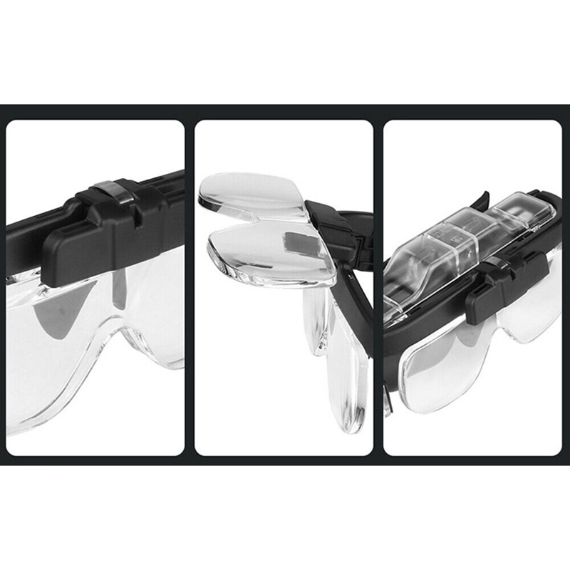 Okuliare s podsvietením so zväčšovacími šošovkami 4,5x