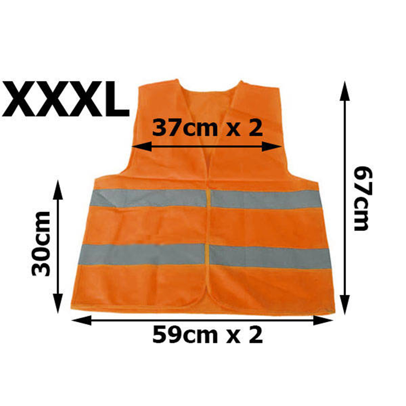 Reflexná vesta oranžová XXXL
