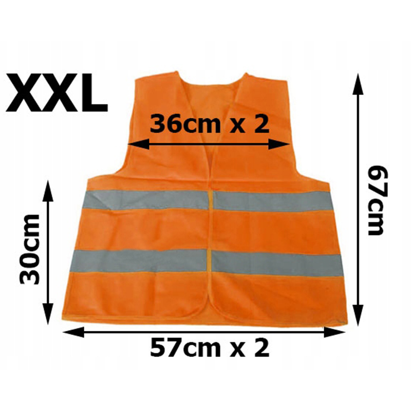 Reflexná vesta oranžová XXL