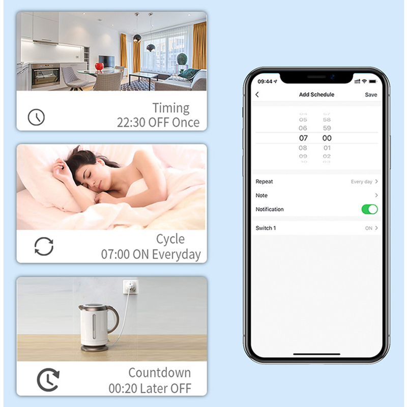 Inteligentná Wifi zásuvka 230V s časovačom 16A