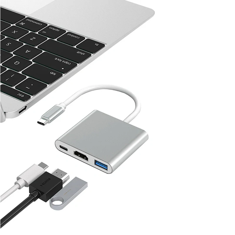 Adaptér USB 3v1 USB-C USB 3.0 HDMI 4K