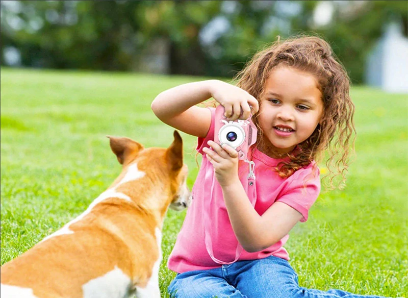 Detský digitálny multifunkčný fotoaparát Jednorožec – ružový