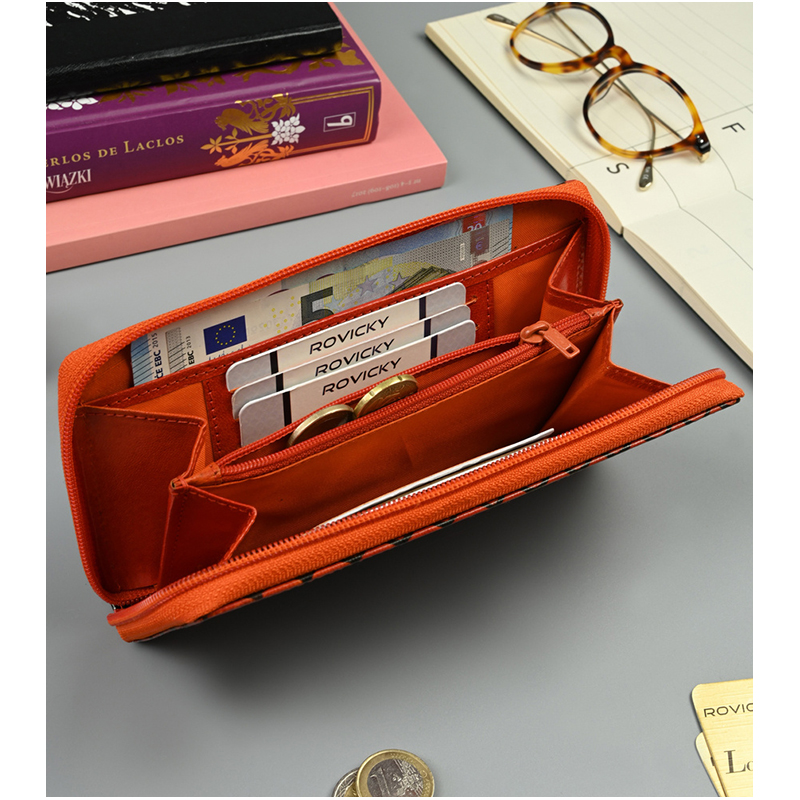 Peňaženka kožená dámska SPG-19401-1930 SHANTI Red