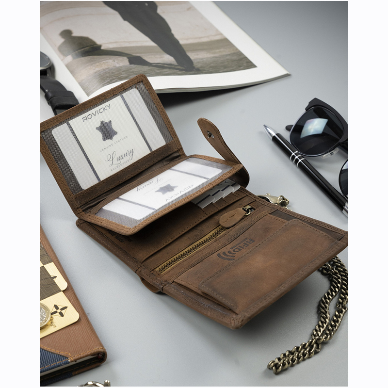 ROVICKY - Peňaženka kožená AUTO N4C-VIN-C-1990 Brown