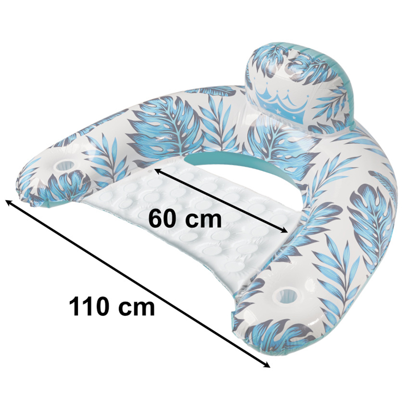 Nafukovací kreslo do vody modré