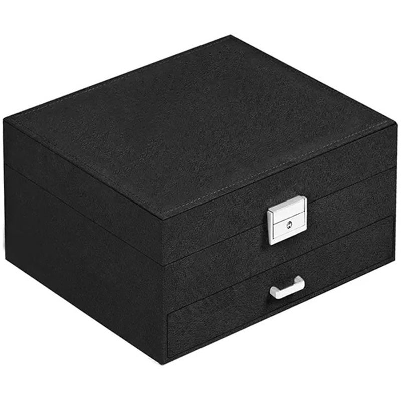 Kufrík na bižutériu čierny