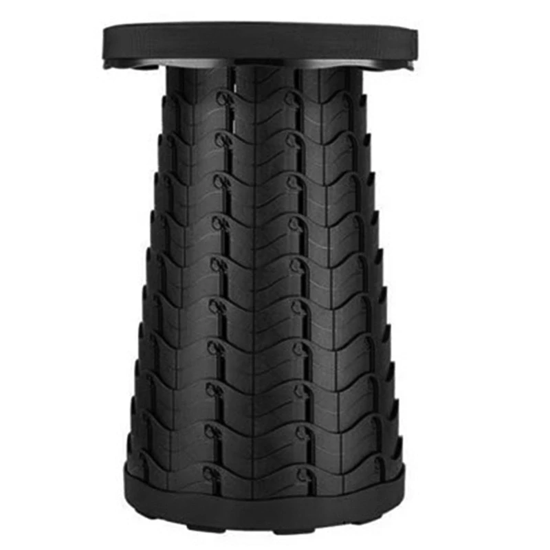 Teleskopická stolička čierna