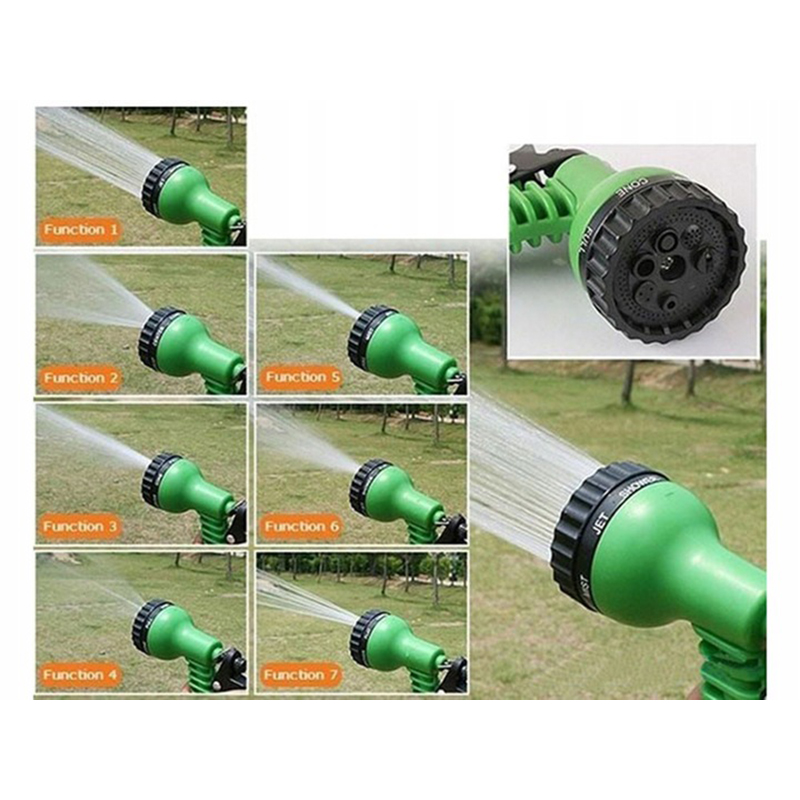 Postrekovacia pištoľ na záhradnú hadicu 7 funkciíí